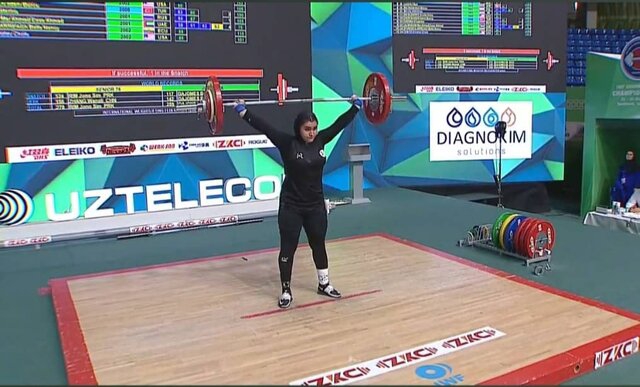 الناز باجلانی در یک ضرب پنجم شد