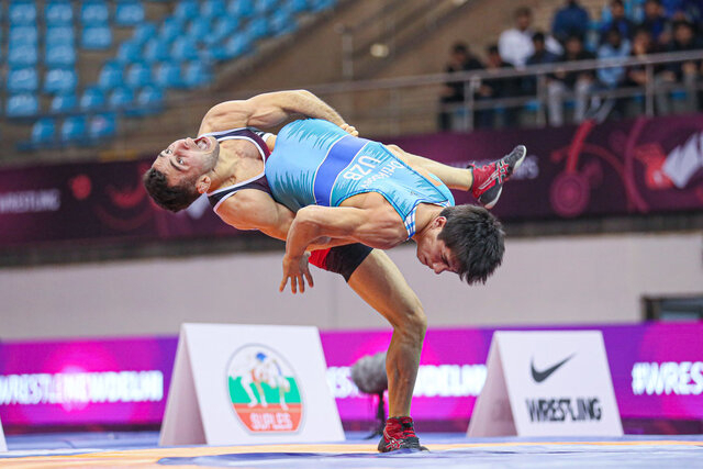 کسب عنوان نایب قهرمانی تیم کشتی فرنگی جوانان