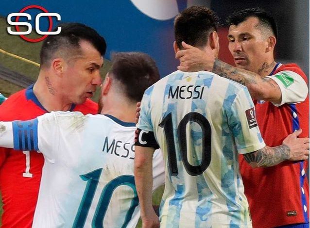 آشتی‌کنان مسی و مدل در مقدماتی جام جهانی (عکس)