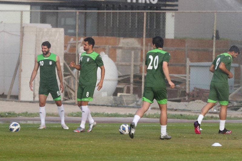 باران اختصاصی در تمرین تیم ملی (عکس)