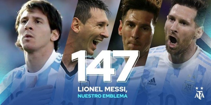 مسی رکورددار بیشترین بازی ملی با آلبی سلسته