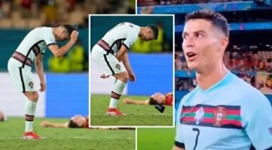 رونالدو حذف پرتغال را جنجالی‌تر کرد! (عکس)