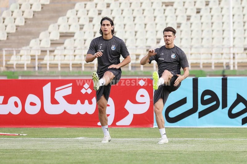 وریا و نادری؛ تمرین ویژه غایبین استقلال (عکس)