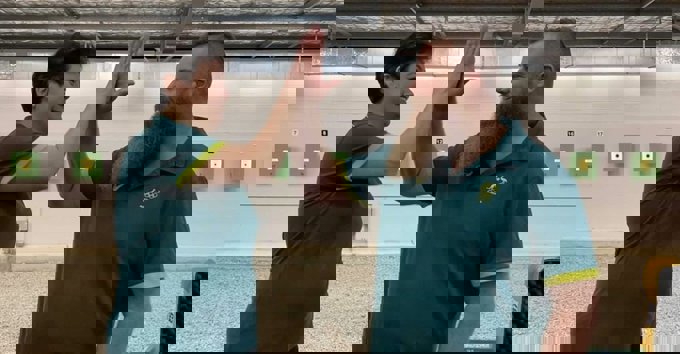 اختلاف قد نیم متری در تیراندازان استرالیایی (عکس)