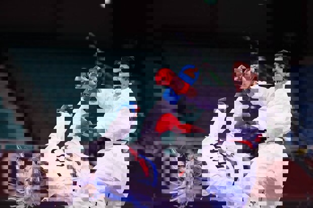 رقابت ۹۵۶ کاراته‌کا در مسابقات دبی