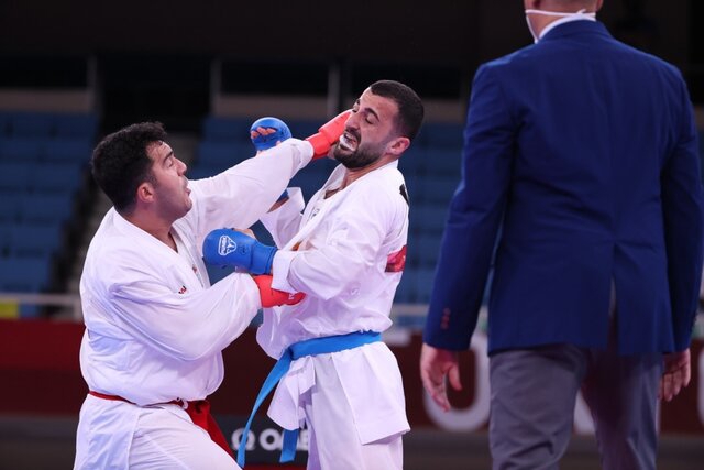 کاراته قهرمانی آسیا؛ کومیته تیمی مردان در فینال