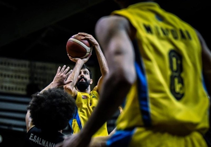  صدرنشینی تیم بسکتبال شیمیدر با برتری مقابل مس