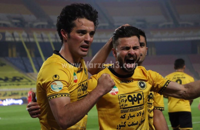 زوج طلایی سپاهان مقابل فولاد خوزستان (عکس)