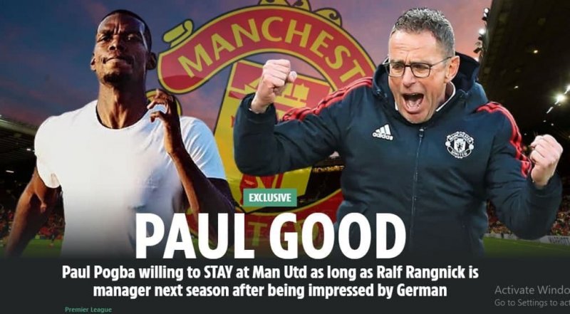 شرط عجیب پوگبا: اگر رانگنیک بماند، میمانم!