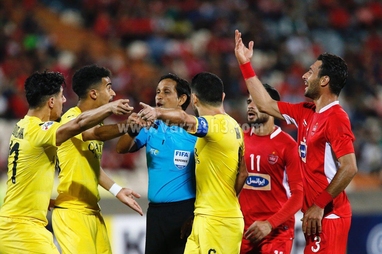 درگیری بازیکنان پرسپولیس با السد در قهرمانان آسیا