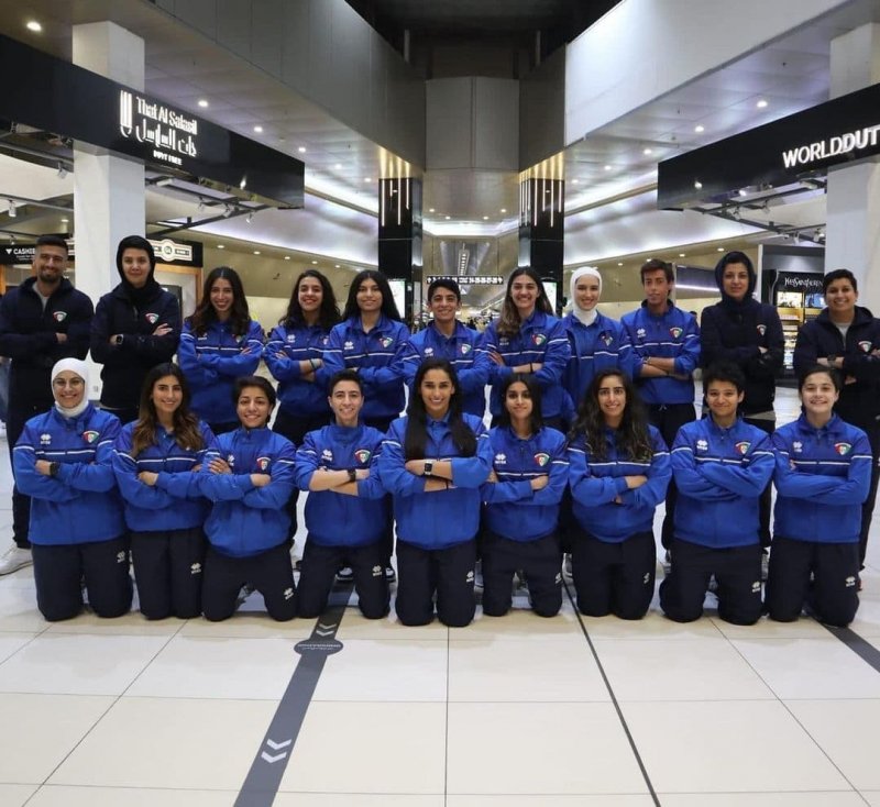 زنان فوتسال کویت با مربی ایرانی در زاگرب