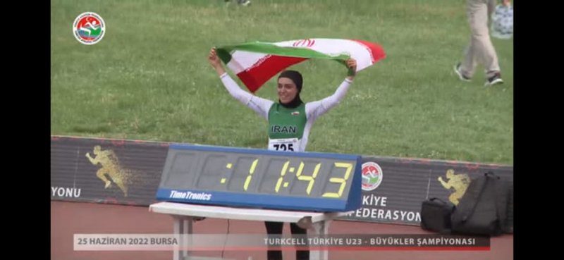 فرزانه فصیحی رکورد دو‌ ۱۰۰ متر ایران را شکست!