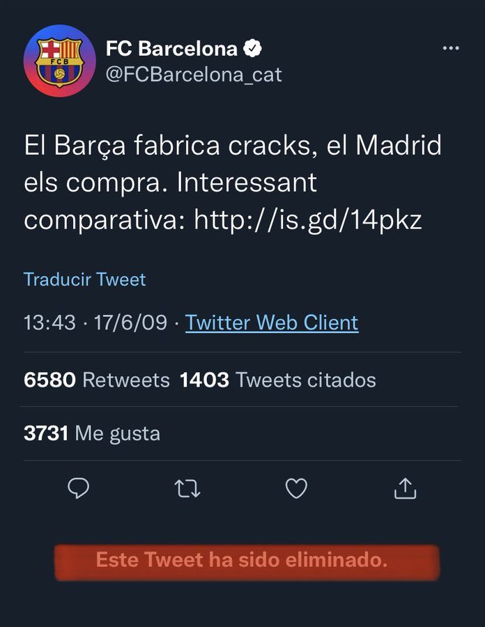 بارسلونا توییت کنایه‌آمیز به رئال را پاک کرد/ عکس