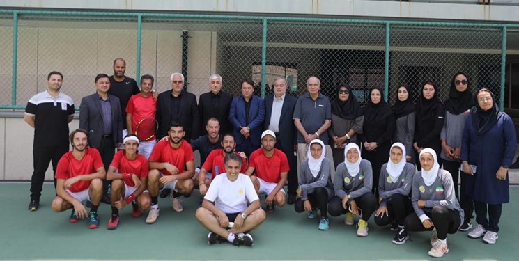حضور وزیر ورزش و جوانان در اردوی تیم‌های ملی تنیس