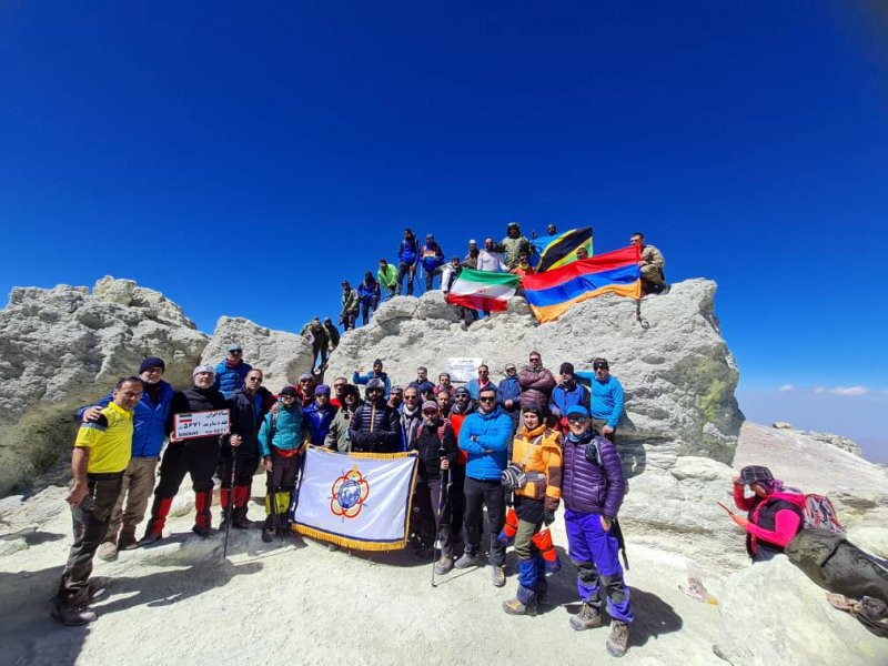 صعود بین المللی کوهنوردان نظامی به دماوند