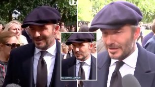 Beckham's 12-hour wait to finally meet the Queen