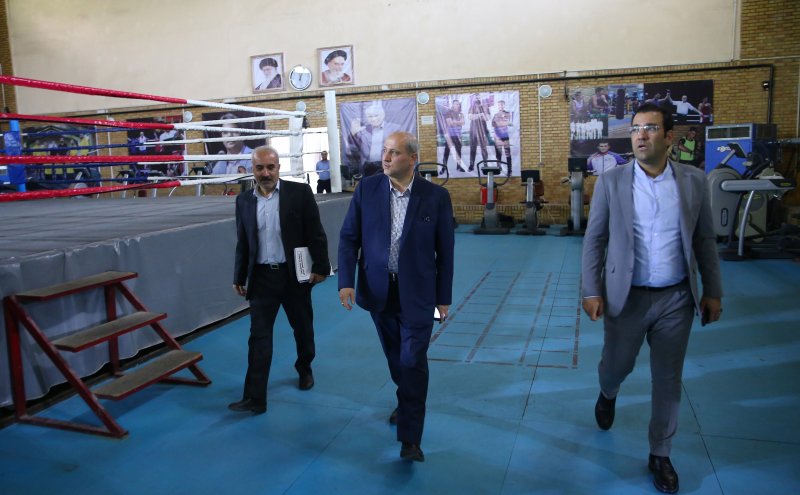 بازدید هاشمی از سالنهای بوکس،کاراته و واحد همبستگی المپیک