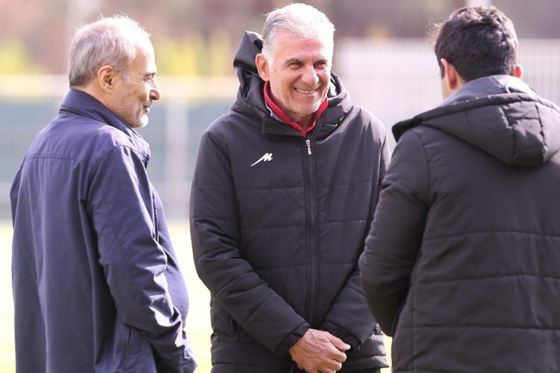 حضور عضو سابق هیئت رییسه در تمرین تیم ملی