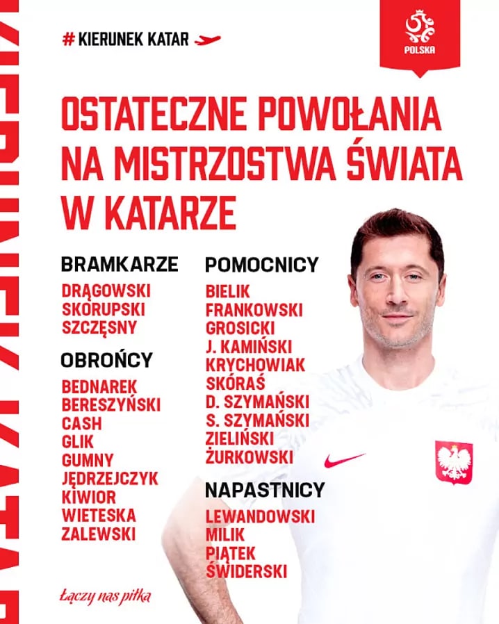 اعلام لیست نهایی لهستان برای جام جهانی