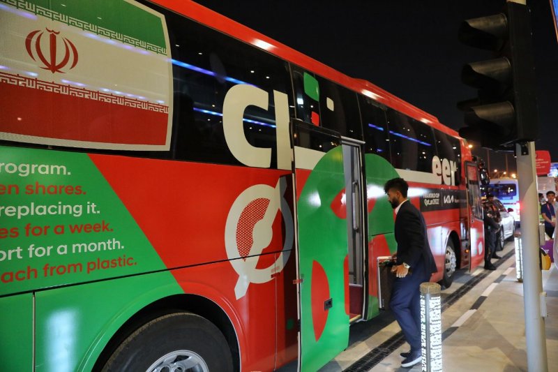 تیم ملی در قطر با این اتوبوس تردد می‌کند (عکس)