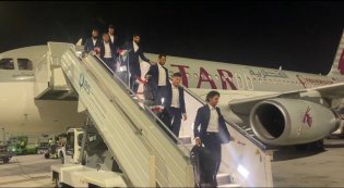 ورود تیم ملی ایران به قطر (عکس)
