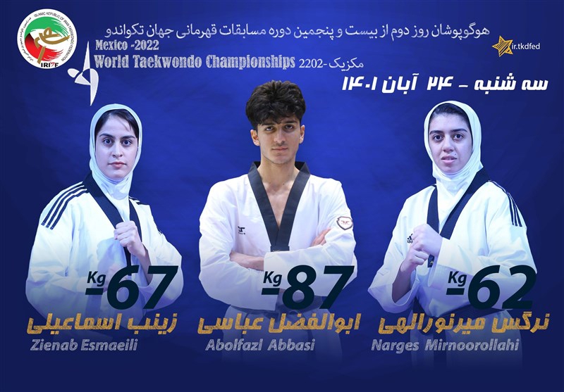 تکواندو قهرمانی جهان _ حذف سه نماینده ایران