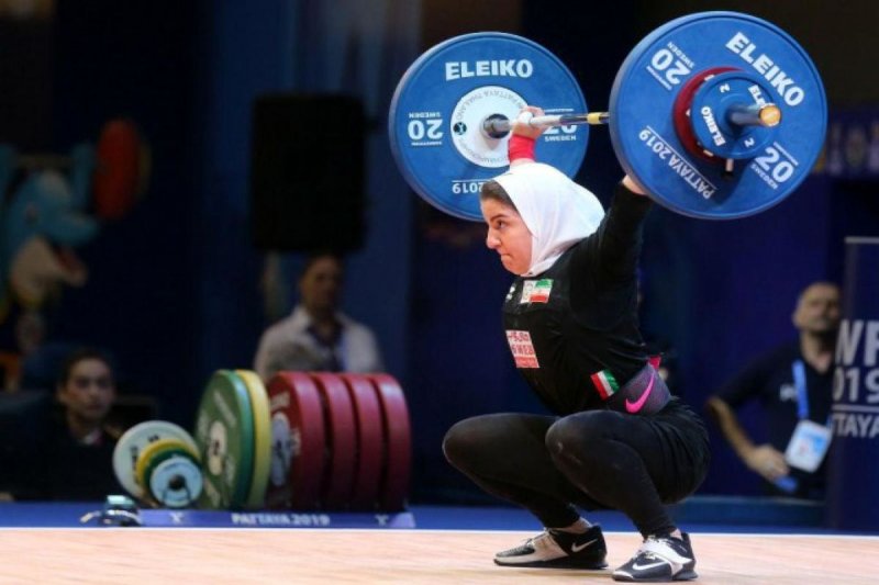 دختر وزنه بردار ایران در قهرمانی جهان اوت شد!