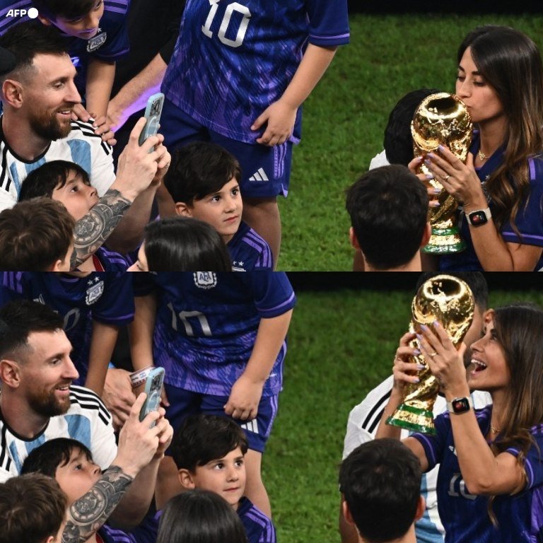 جشن خانوادگی مسی، آنتونلا اولین زن فاتح جام جهانی 2022 قطر مردان