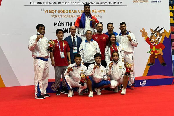 کسب ۱۹ مدال کشتی گیران کامبوجی با مربی ایرانی