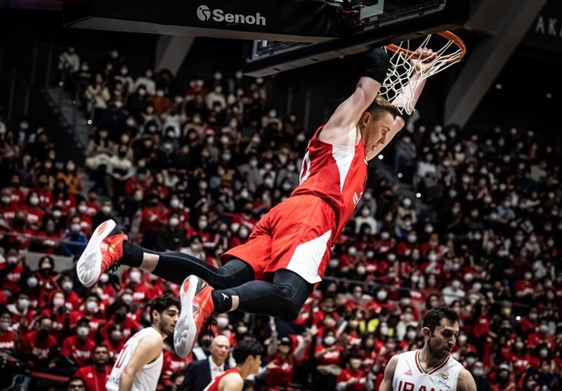 هاوکینسون، مؤثرترین بازیکن دیدار بسکتبال ایران - ژاپن 