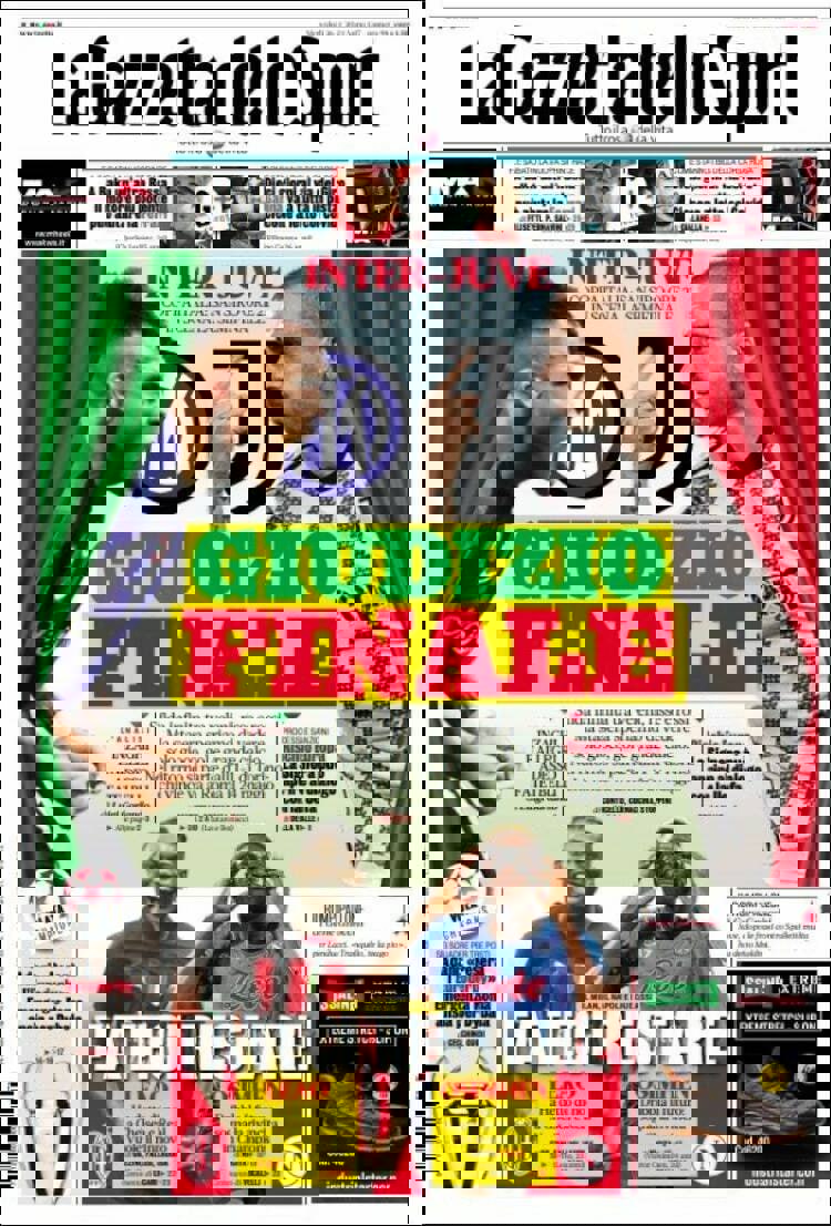 روزنامههای ایتالیا: جاده فینال 2