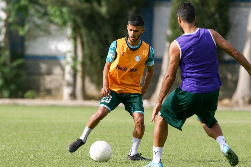 قایدی با ماسک مهری و شبیه به مهاجم ناپولی / اوسیمن مدل استقلالی، برای پرسپولیس گرم کرد!