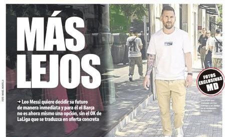 روزنامه‌های اسپانیا: مسی، خیلی دورتر