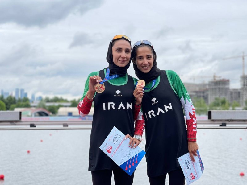 برنز دختران ایرانی در مسابقات روئینگ مسکو (عکس)