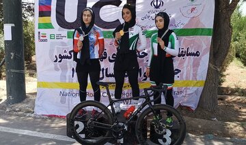 پایان دو روز رقابت دختران دوچرخه‌سواری جاده