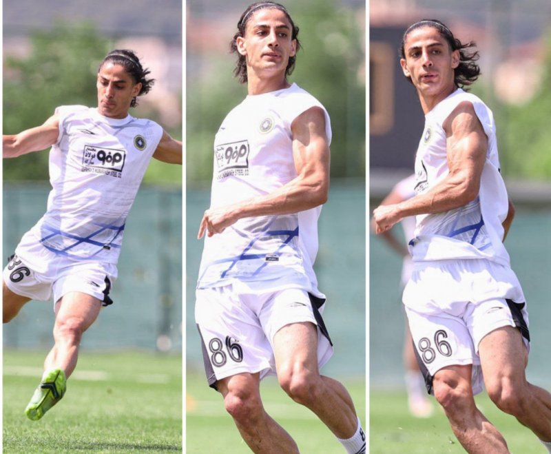 بدل محمد نادری در تمرین سپاهان (عکس)