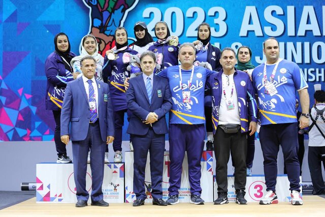 تیم وزنهبرداری دختران ایران سوم آسیا شد
