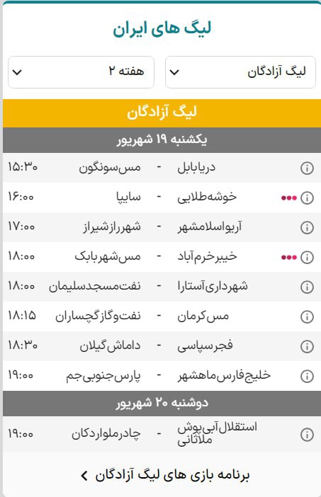 بازگشت هیجان به فوتبال ایران با لیگ یک 2