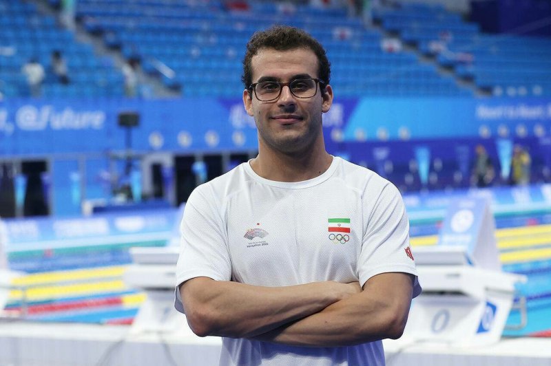متین سهران در ماده ۲۰۰ متر آزاد بیستم شد