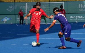 اولین برد فوتبال نابینایان ایران در هانگژو
