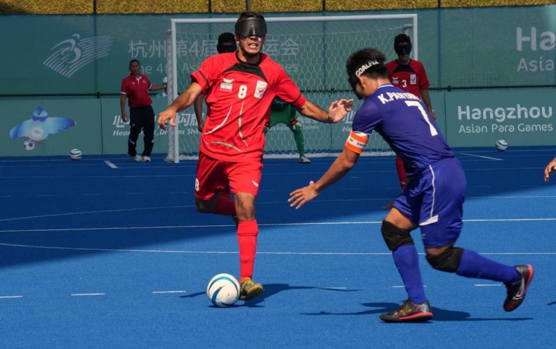 فوتبال نابینایان ایران یک گام به فینال نزدیک‌تر شد