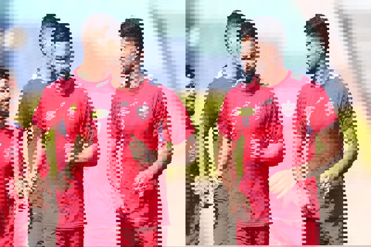 حضور دانیال با چشم نیمه باز در تمرین پرسپولیس