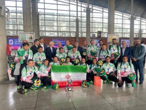 بازگشت تیم هفت نفره ایران پس از قهرمانی آسیا