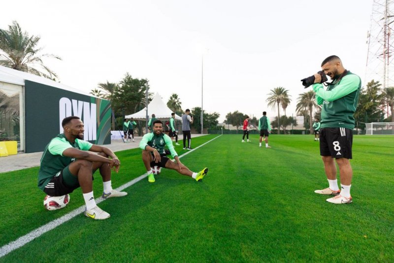 اردوی عربستان در محل میزبانی جام ملت‌ها 