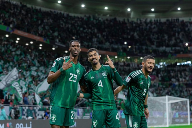 حمایت جالب هواداران از تیم ملی عربستان (عکس)