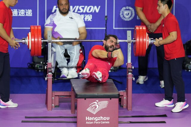 مدال نقره پارا وزنه‌بردار ایران در جام جهانی امارات