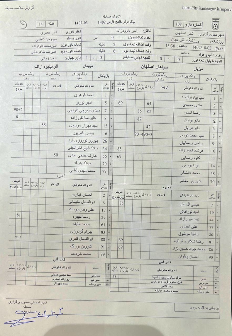 سند: رامین رضاییان مقابل پرسپولیس (عکس) 2