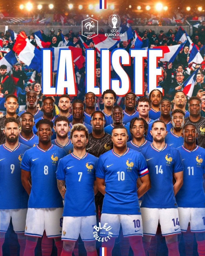 فهرست فرانسه برای یورو: تیم دشان با یک سورپرایز