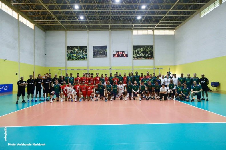 ستاره‌های والیبال ایران و برزیل رفیق شدند(عکس)