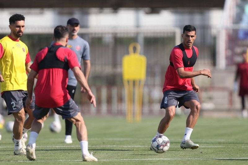 قوی‌ترین مرد ایران در تمرین پرسپولیس